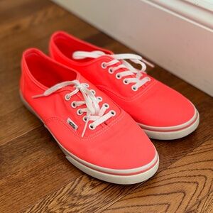 Vans Lo Pro Neon Pink (Coral) Shoes - womens 8.5 men’s 7 Low Top Sneaker